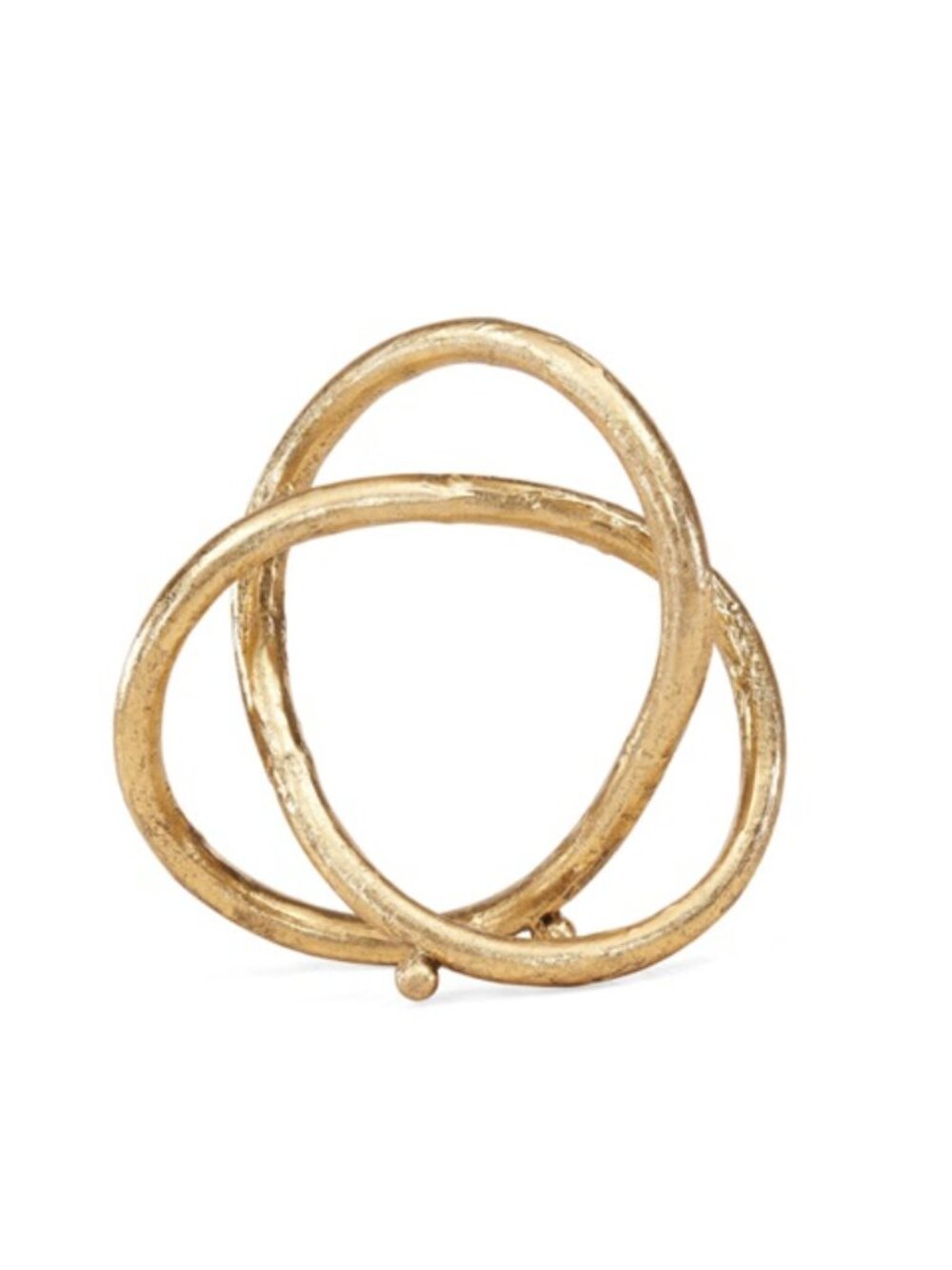 Danya B Gold Eternal Loop Sculpture – Modern Abstract Home Decor 9”